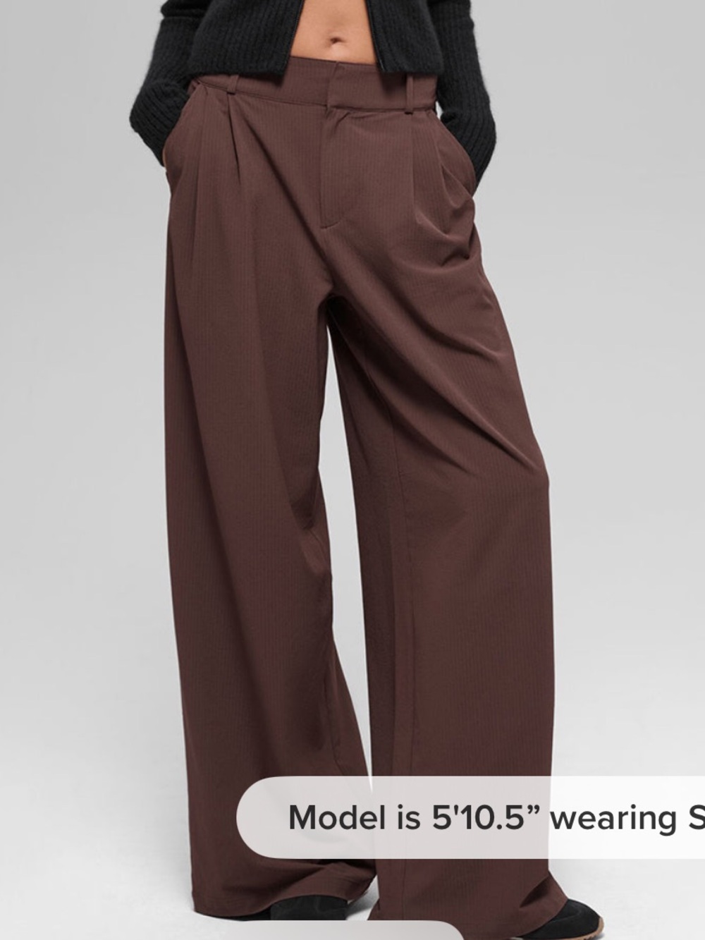 ALO Yoga High-Waist Trousers - Brownstone